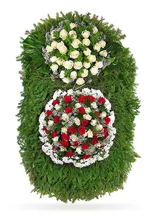Венки из живых цветов